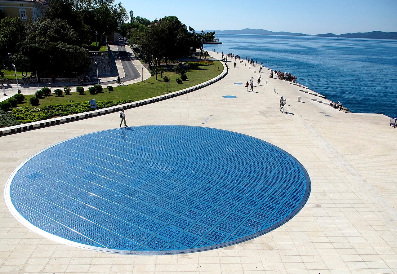 Greeting to the Sun installation on Zadar's waterfront