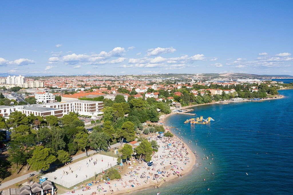 Kolovare Beach beside the city of Zadar